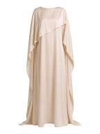 Women’s Flowing Maxi Dress with Cape Overlay