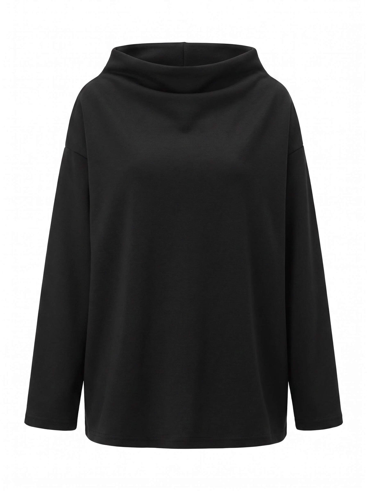 Women’s Draped Mock-Neck Statement Top