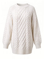 Women’s Cable Knit Oversized Turtleneck Sweater