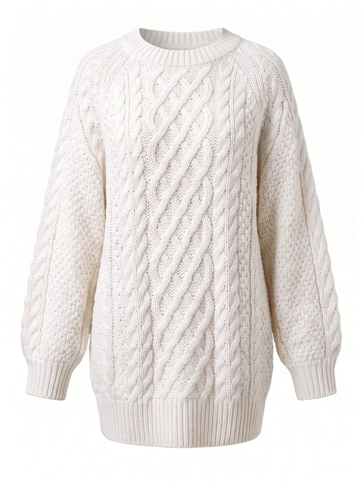 Women’s Cable Knit Oversized Turtleneck Sweater