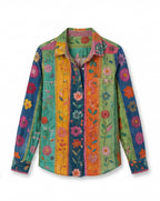 Women’s Top – Vintage Floral Printed Blouse