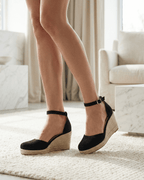 Women’s Wedge Pumps Espadrille- Ankle-Strap