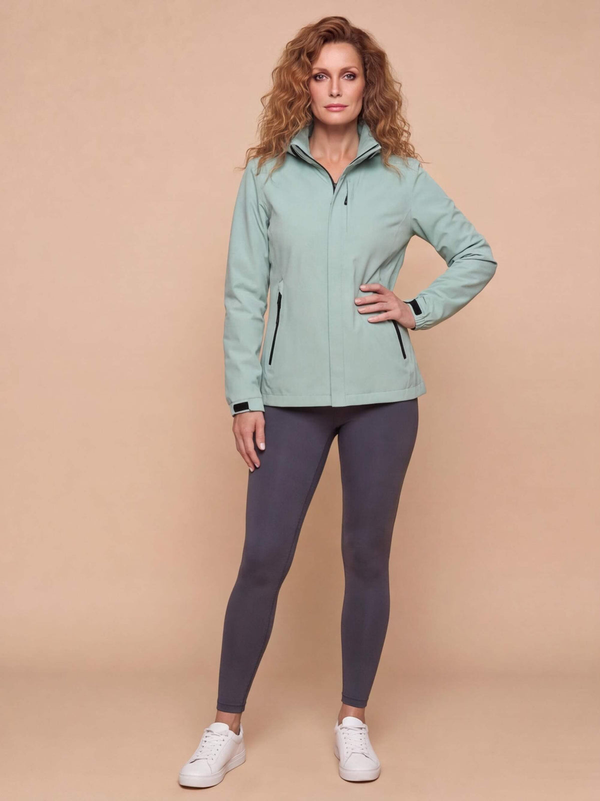 Women’s Hooded Zip Front Jacket