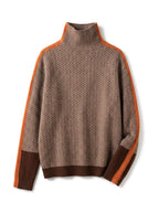 Women’s Patterned Turtleneck Knit Sweater
