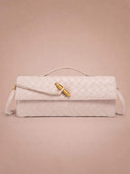 Women’s Woven Handle Shoulder Bag