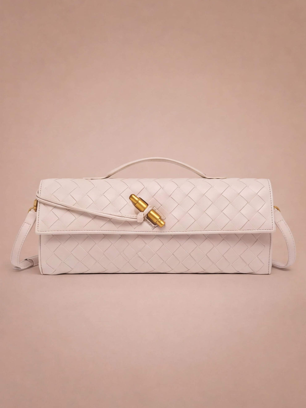 Women’s Woven Handle Shoulder Bag