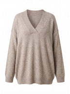 Women’s V-Neck Relaxed Knit Sweater