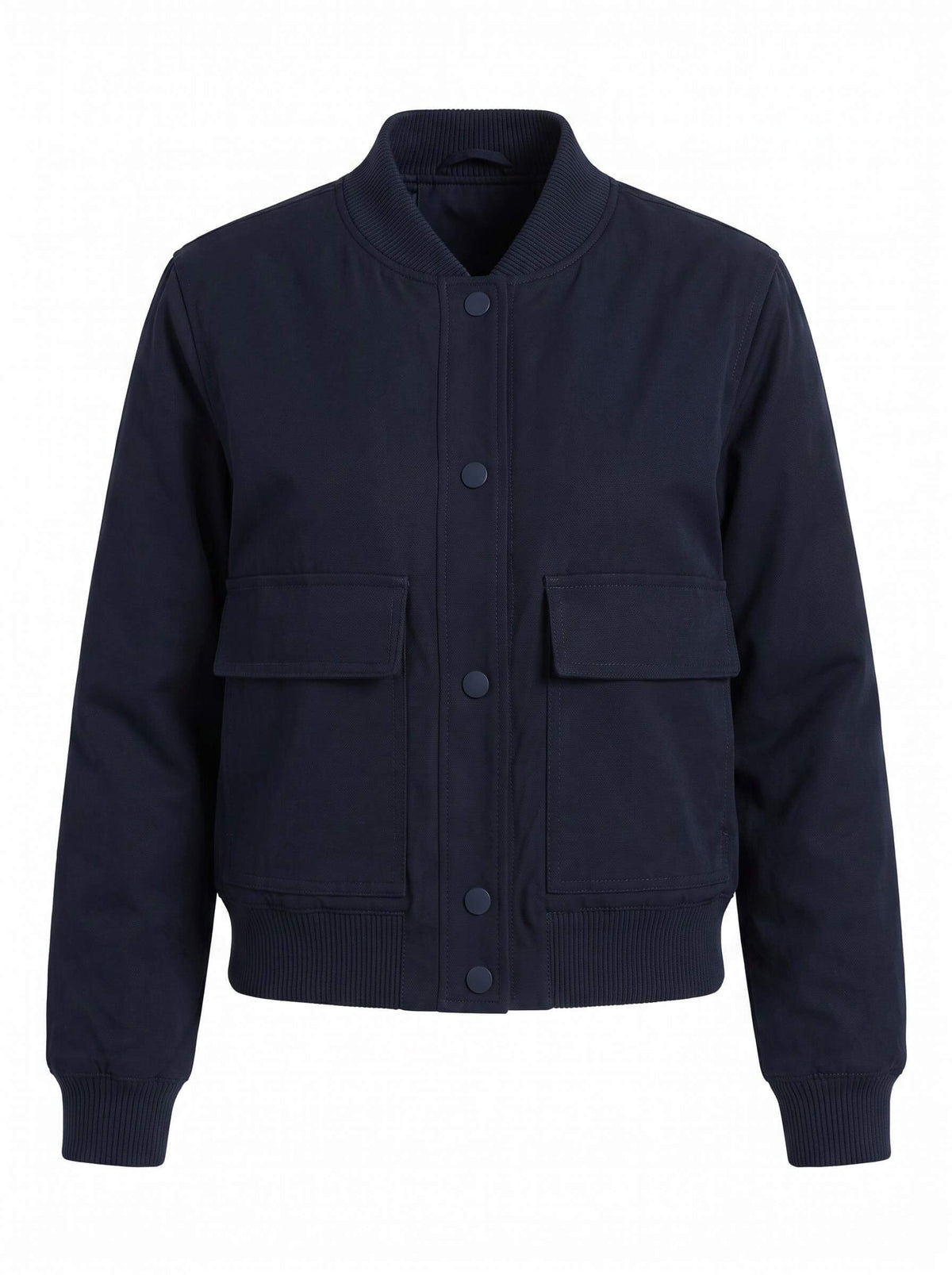 Women’s Utility Bomber Jacket with Snap Buttons