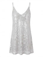 Women’s Sequin V-Neck Mini Party Dress