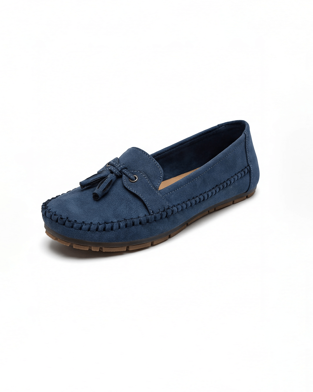 Women’s Stitched Apron Seam Bow-Detail Loafers