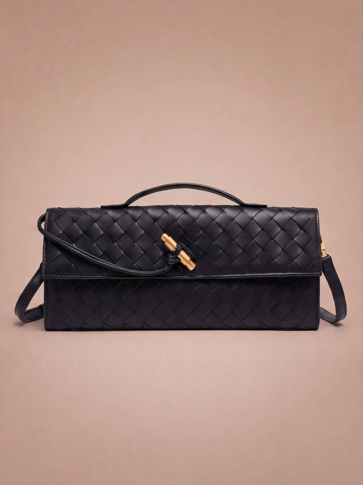 Women’s Woven Handle Shoulder Bag