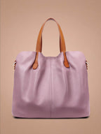 Women’s Textured Shoulder Bag with Top Handles