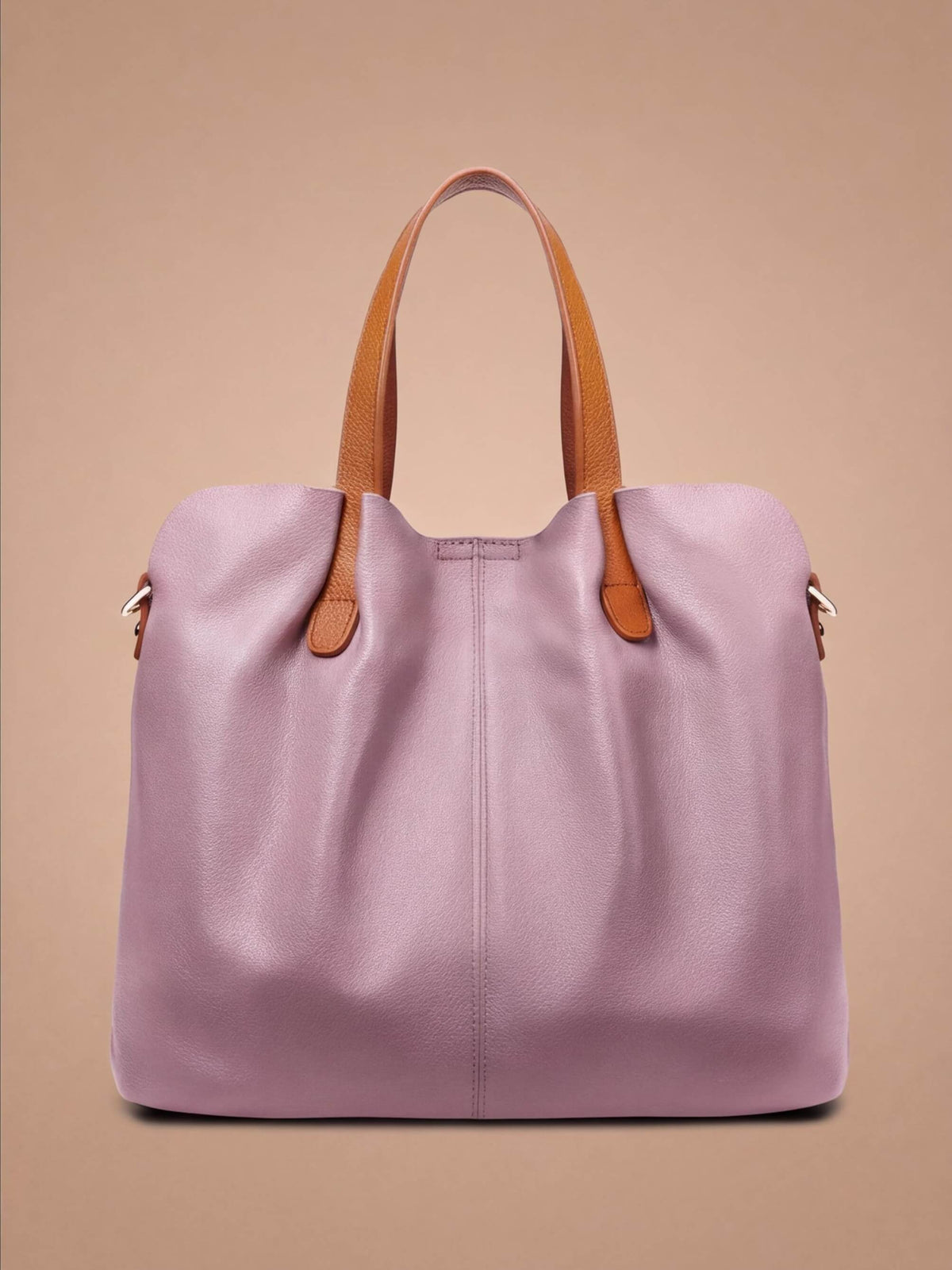 Women’s Textured Shoulder Bag with Top Handles