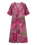 Women’s Dress – Vibrant Printed Midi Dress