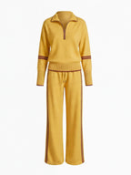 Women’s Quarter-Zip Knit Lounge Set