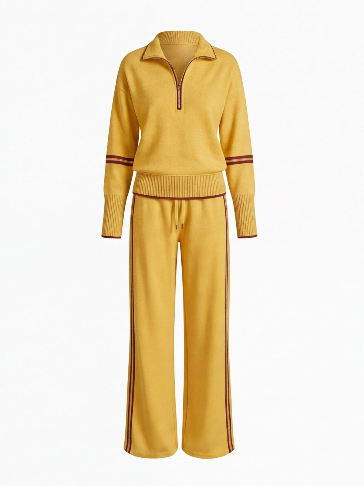 Women’s Quarter-Zip Knit Lounge Set