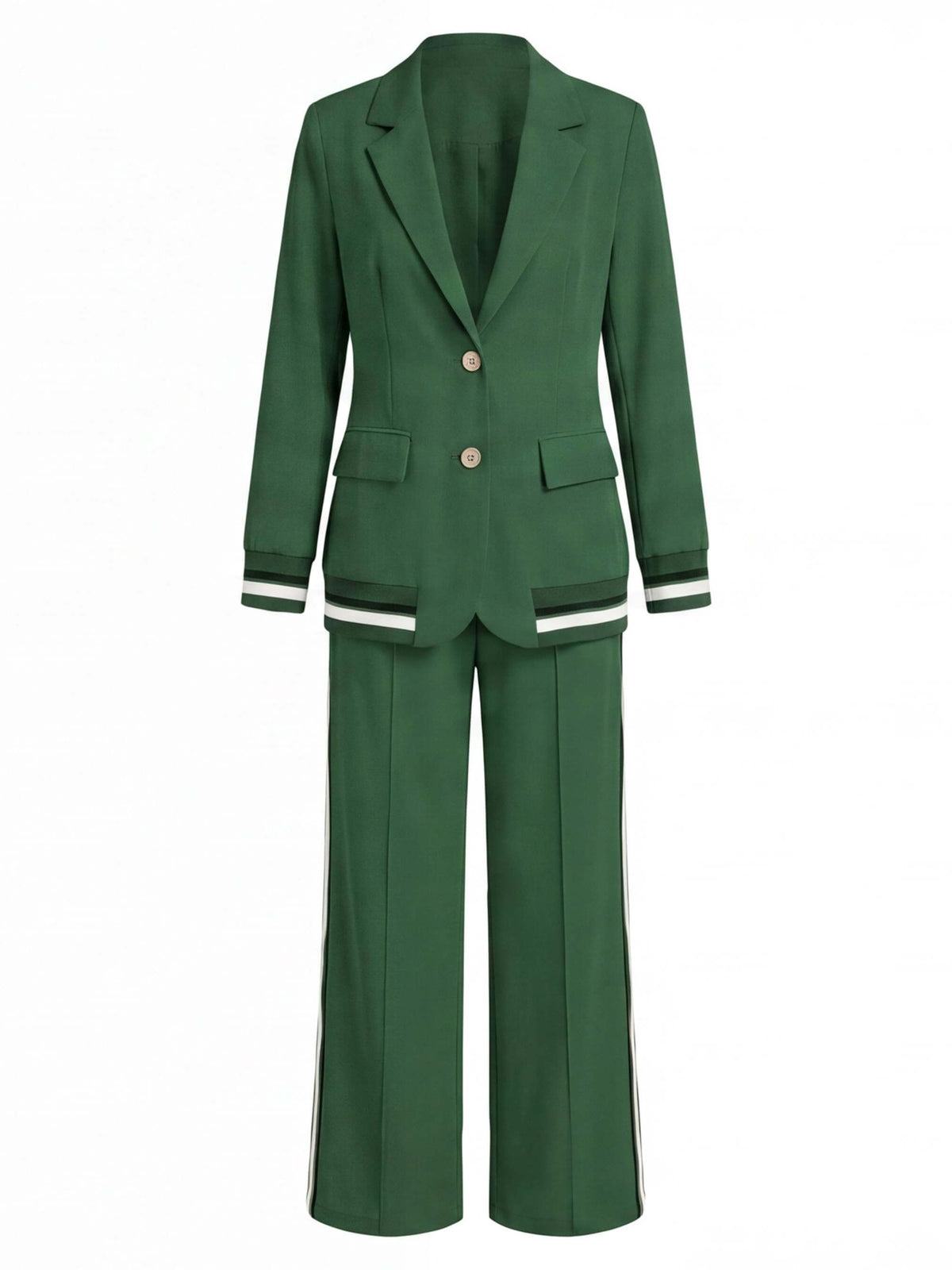 Women’s Tailored Blazer and Wide-Leg Trouser Set