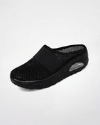 Women’s Slip-On Knit Mule Sneakers- Stretch Strap