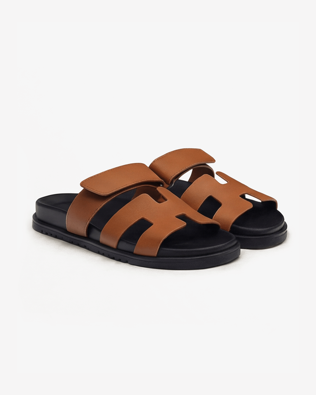 Women’s Wide Strap Padded Cutout Slide Sandals