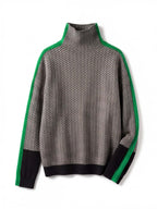 Women’s Patterned Turtleneck Knit Sweater