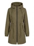 Women’s Hooded Drawstring Utility Jacket