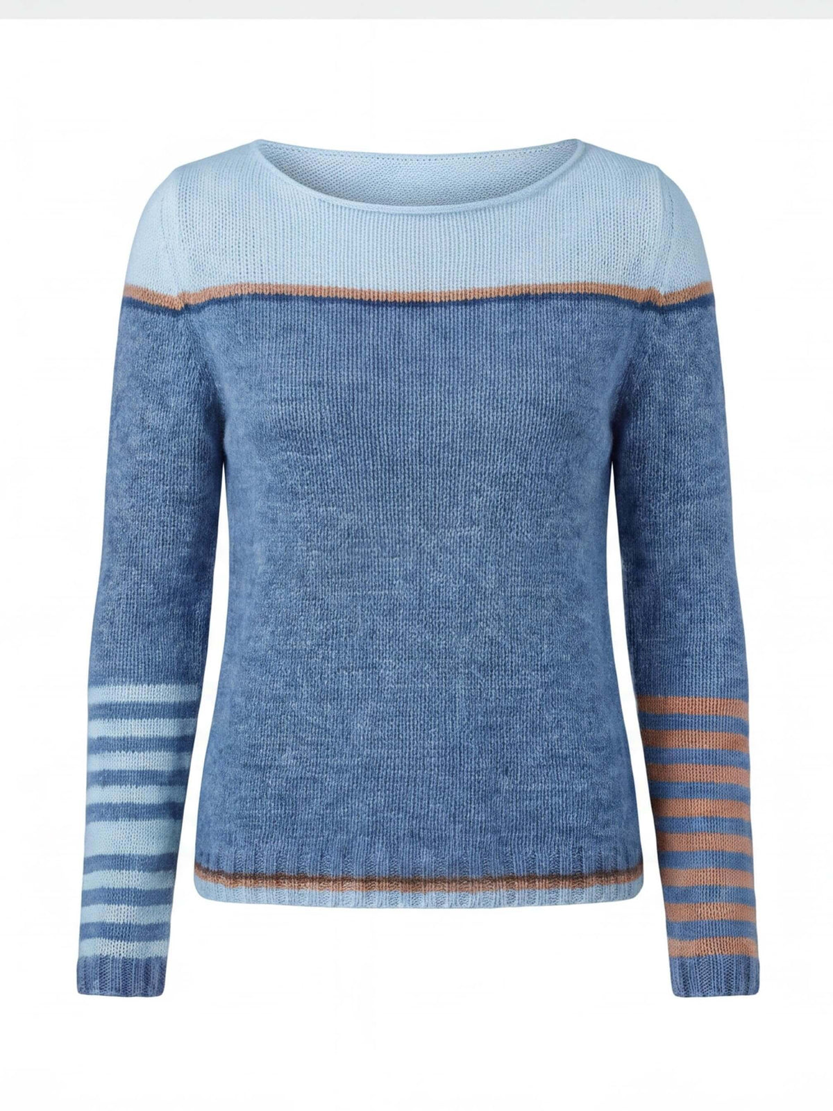 Women’s Striped Boat-Neck Knit Sweater
