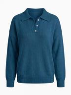 Women’s Collared Knit Pullover Sweater