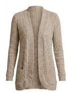 Women’s Ribbed Knit Cardigan – Elegant Everyday Layer & Timeless Comfort