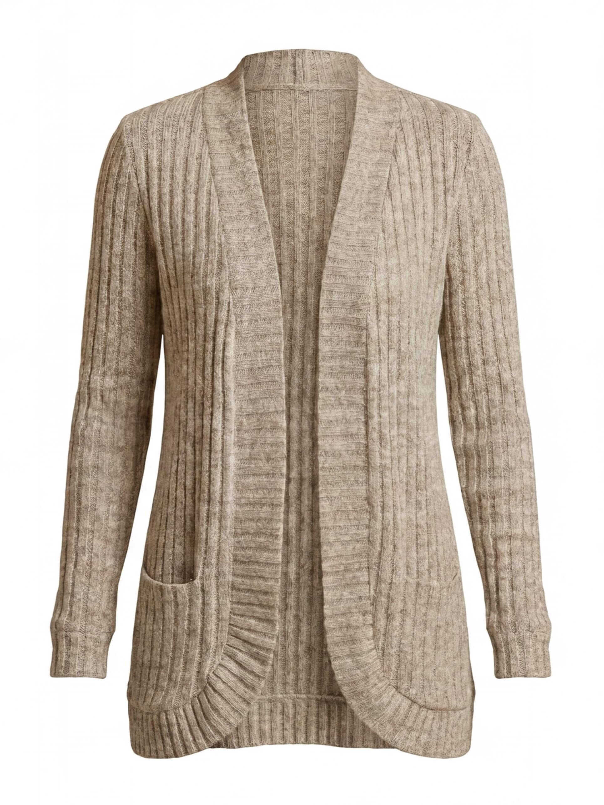 Women’s Ribbed Knit Cardigan – Elegant Everyday Layer & Timeless Comfort