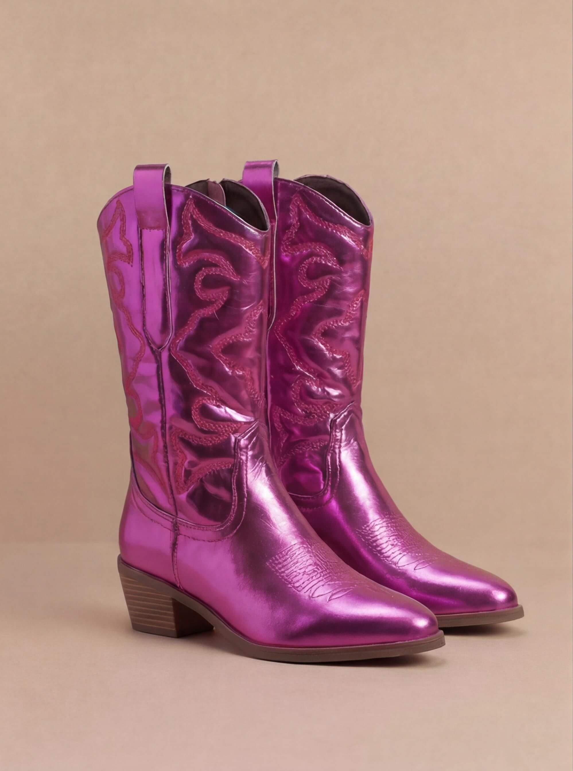 Nova Metallic Western Boots