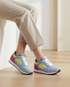 Women’s Fashion Sneakers- Low-Top Lace-Up