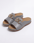 Women’s Gold Chain Detail Slide Sandals