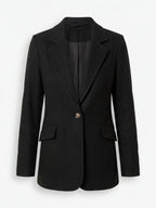 Women’s Lightweight Lapel Jacket – Relaxed Fit & Effortless Style