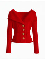Women’s Ribbed Knit Button-Up Cardigan