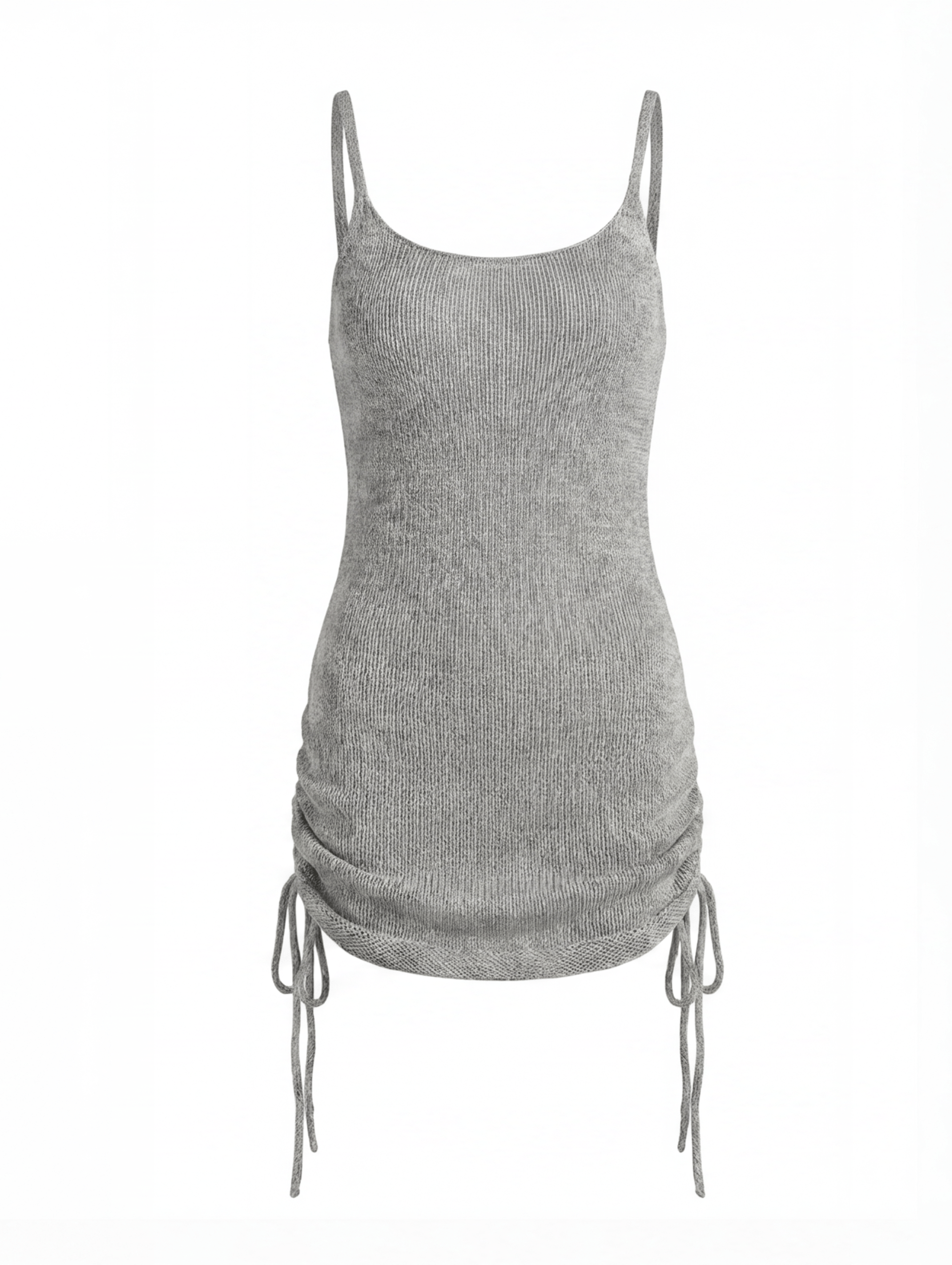 Women’s Dress – Knit Spaghetti Strap Mini Dress