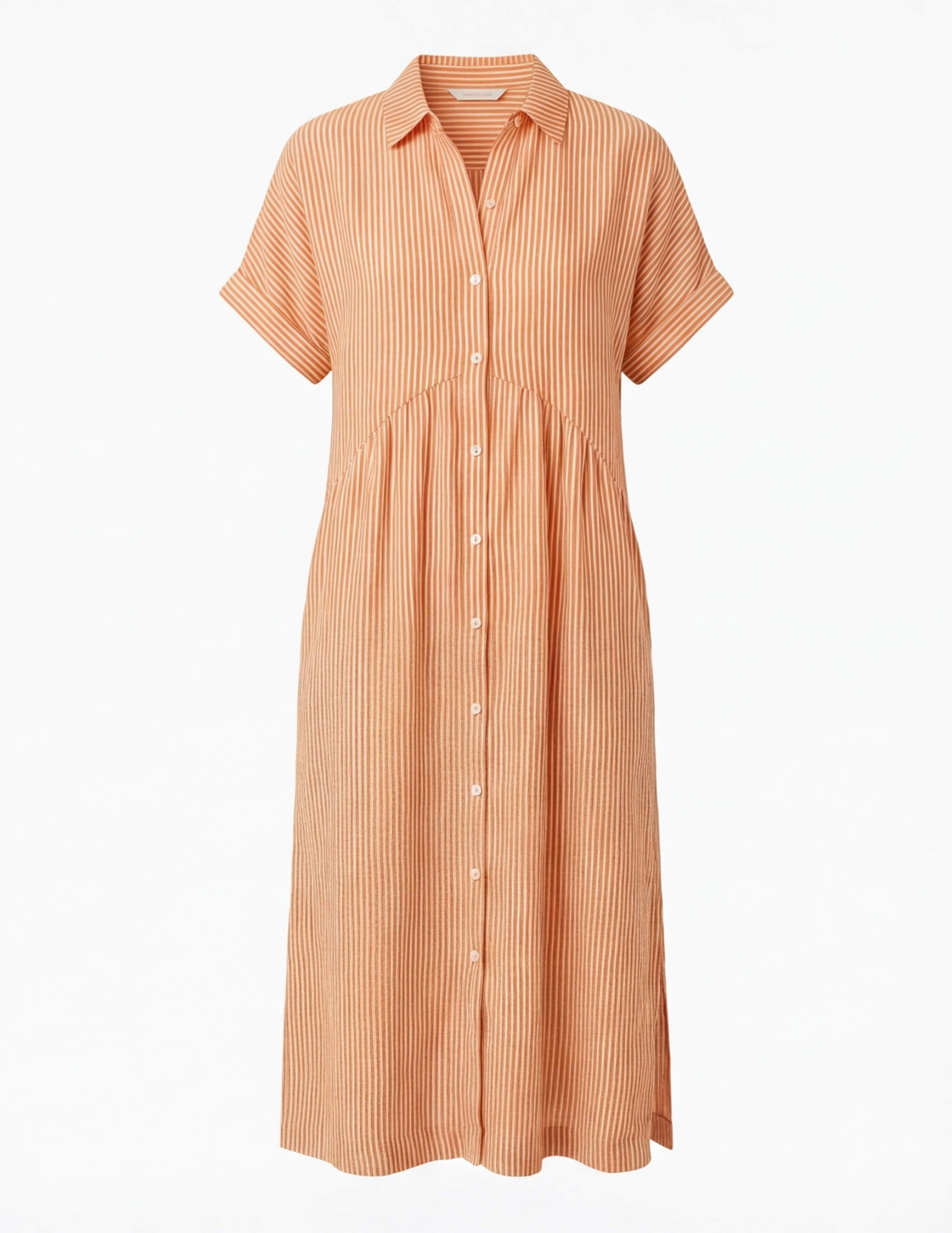 Women’s Comfortable Pleated Midi Dress – Relaxed Elegant Fit