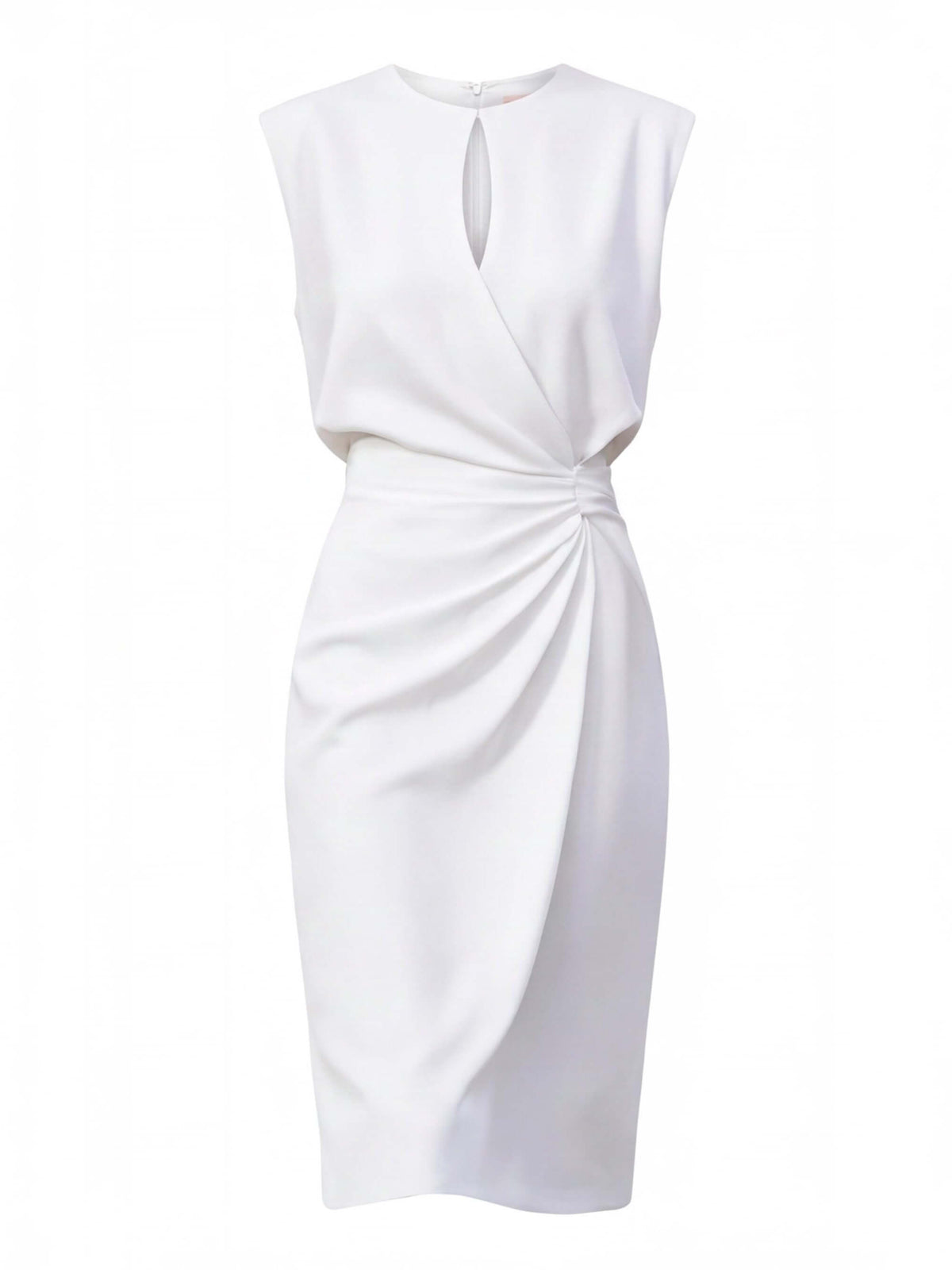 Women’s Sleeveless Ruched Knee-Length Dress