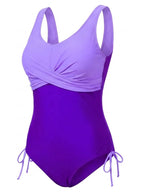 Women’s Plus Size Twist Front One-Piece Swimsuit