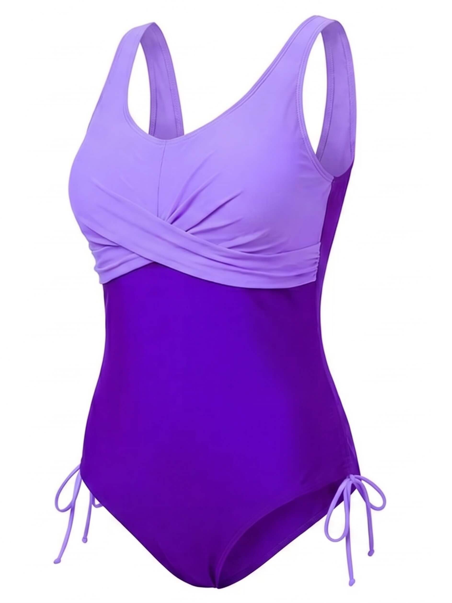 Women’s Plus Size Twist Front One-Piece Swimsuit