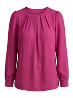 Women’s Pleated Blouse – Soft Draping & Elegant Everyday Style