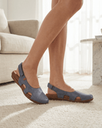 Women’s Flat Sandals- Slingback Cutout