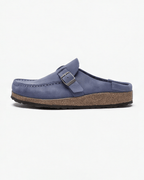 Women’s Flat Mules Loafer-Style with Buckle-Strap