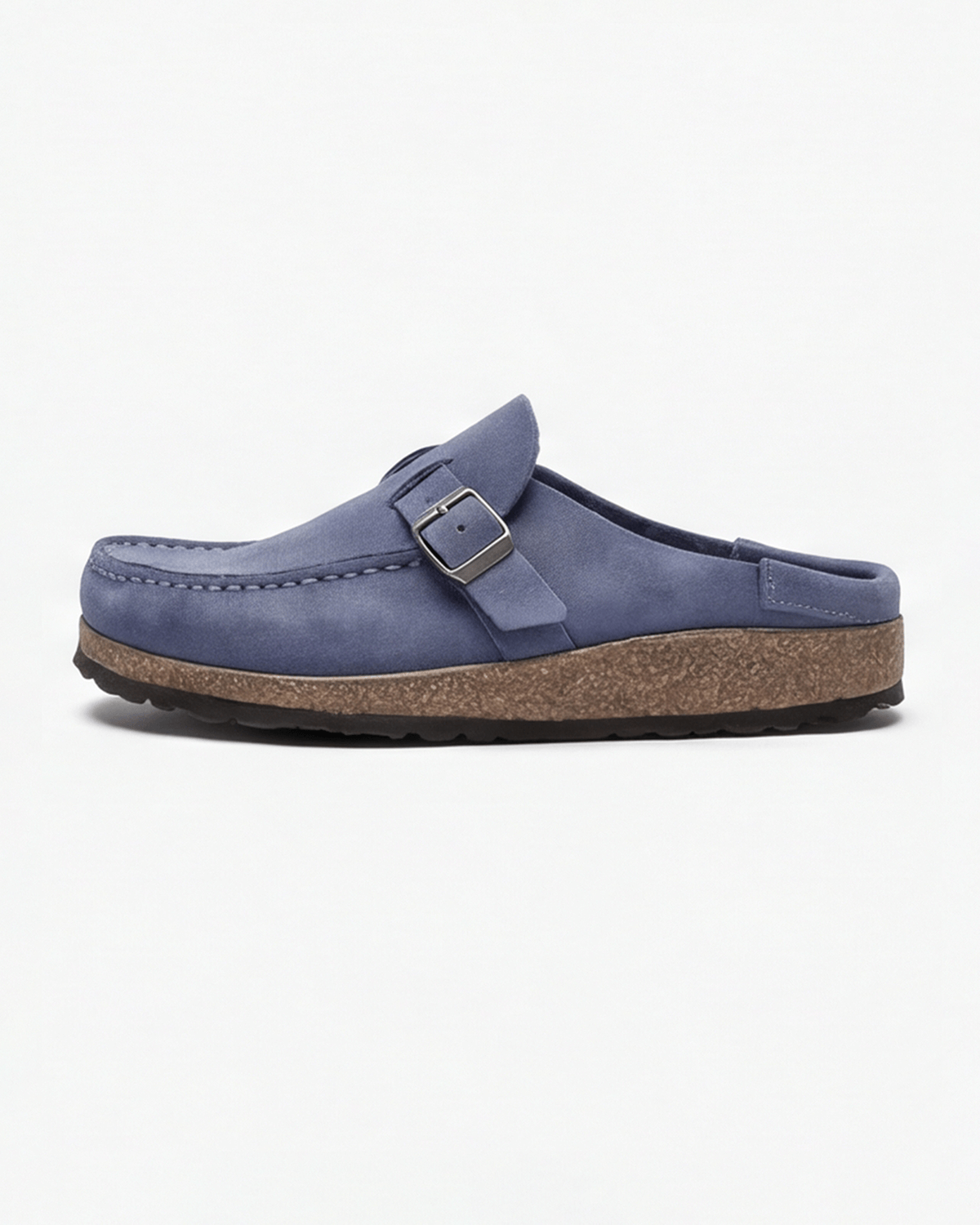 Women’s Flat Mules Loafer-Style with Buckle-Strap