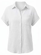 Women’s Relaxed Pocket Button-Up Shirt