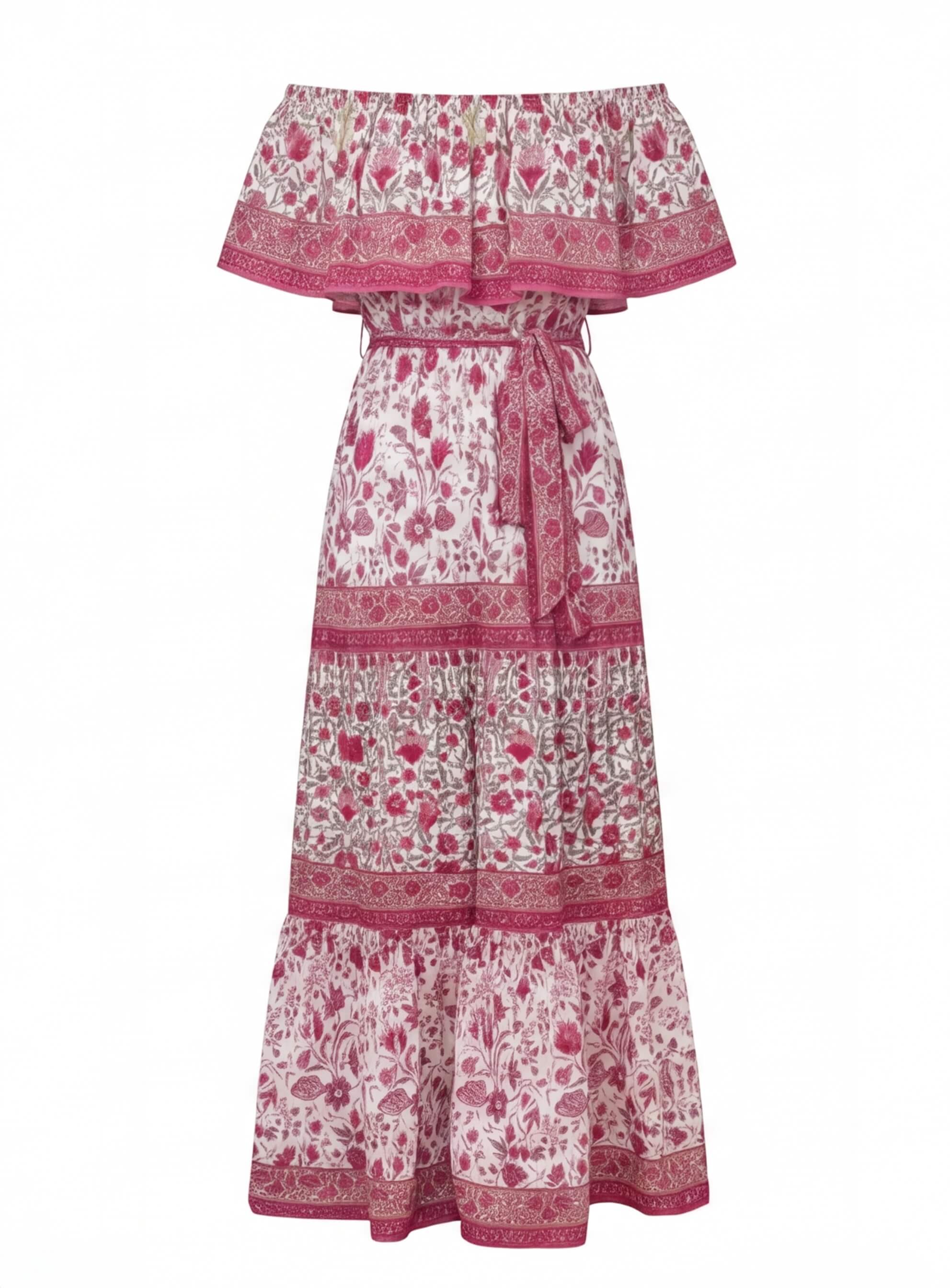 Women’s Off-Shoulder Floral Maxi Dress