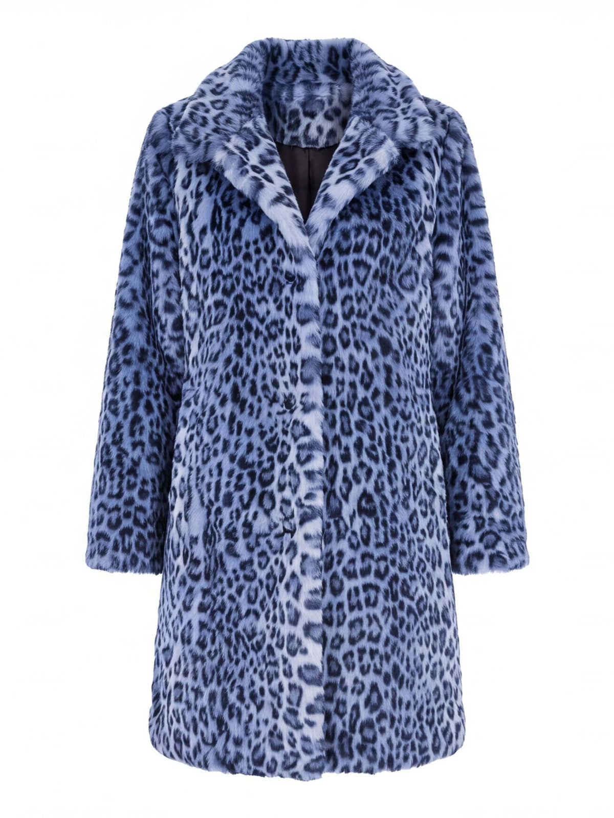 Women’s Leopard Print Faux Fur Coat