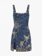 Women’s Embellished Celestial Mini Party Dress