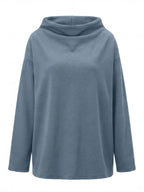 Women’s Draped Mock-Neck Statement Top