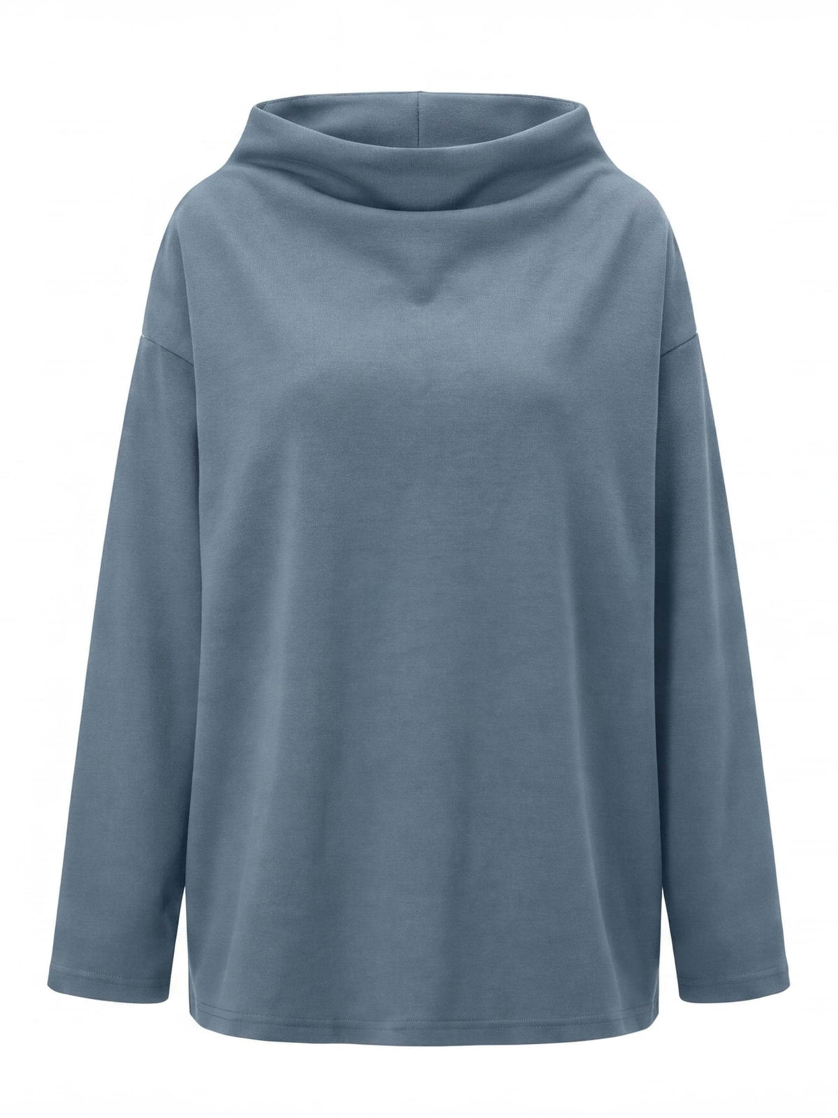 Women’s Draped Mock-Neck Statement Top
