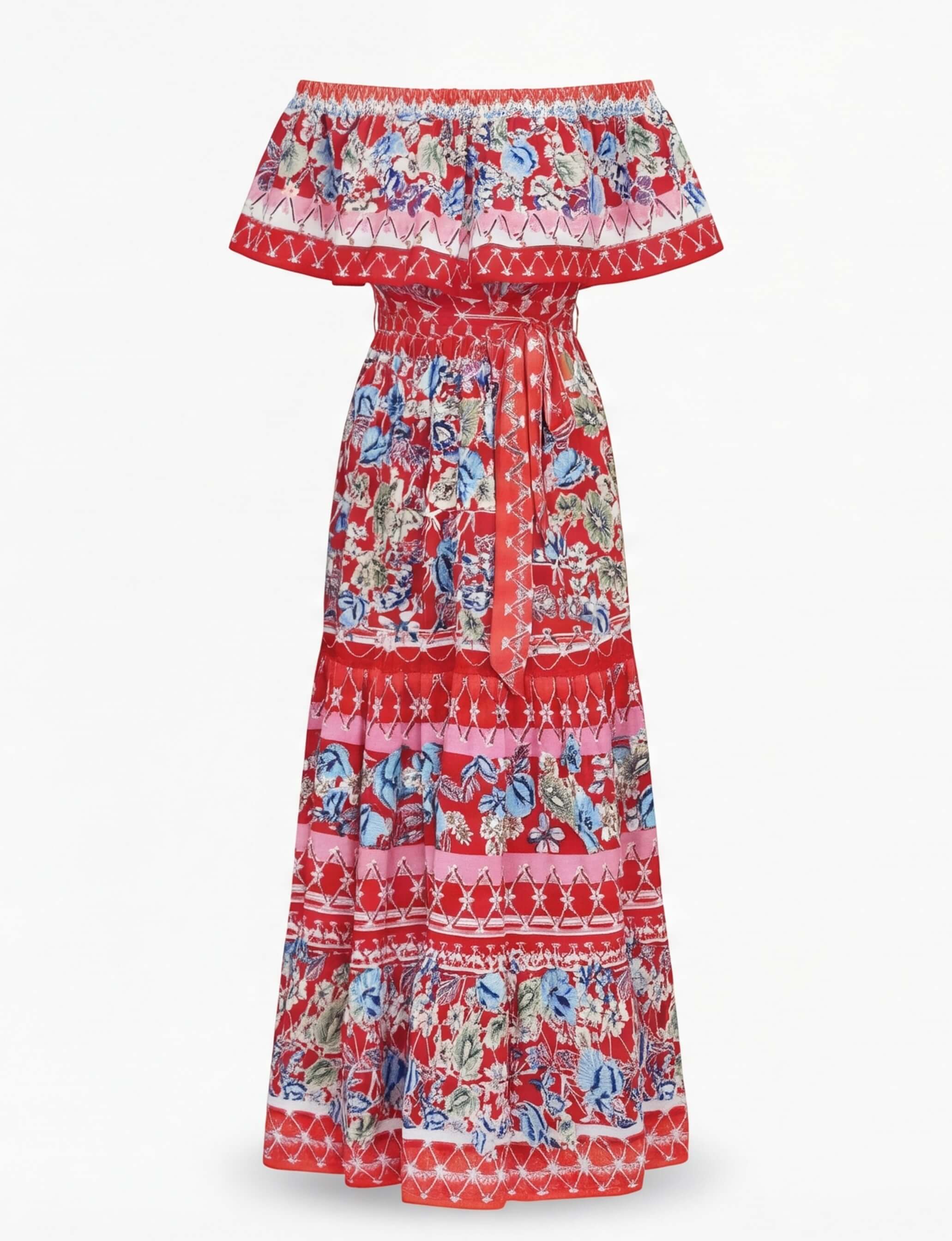 Women’s Off-Shoulder Floral Maxi Dress